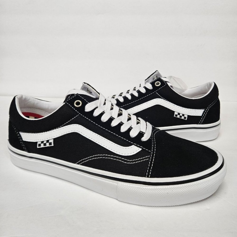 VANS Skate Old Skool Sneaker Shoes, Black/White
